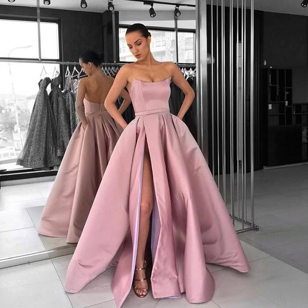 rose pink party dress