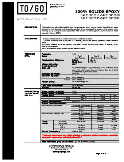 Epoxy Technical Sheet