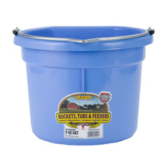 Flat Back Plastic Bucket 8 Quart