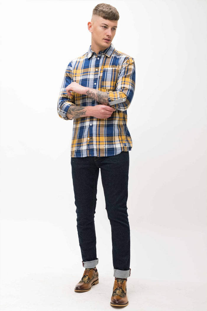 Blend Yellow Check Shirt