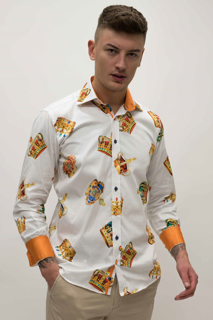 Claudio Lugli White Crown Shirt