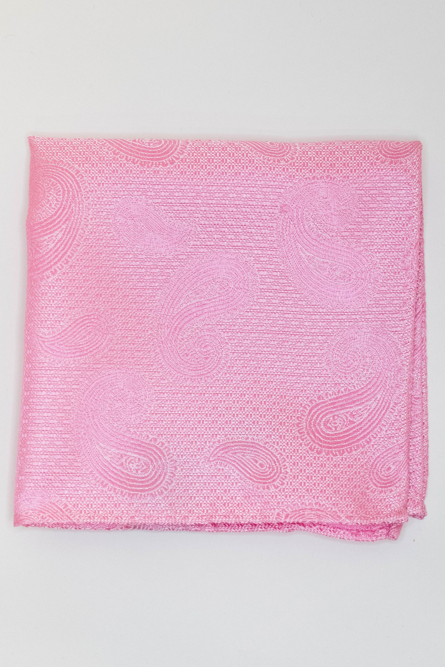 Knightsbridge Neckwear Pink Paisley Pocket Square Pink