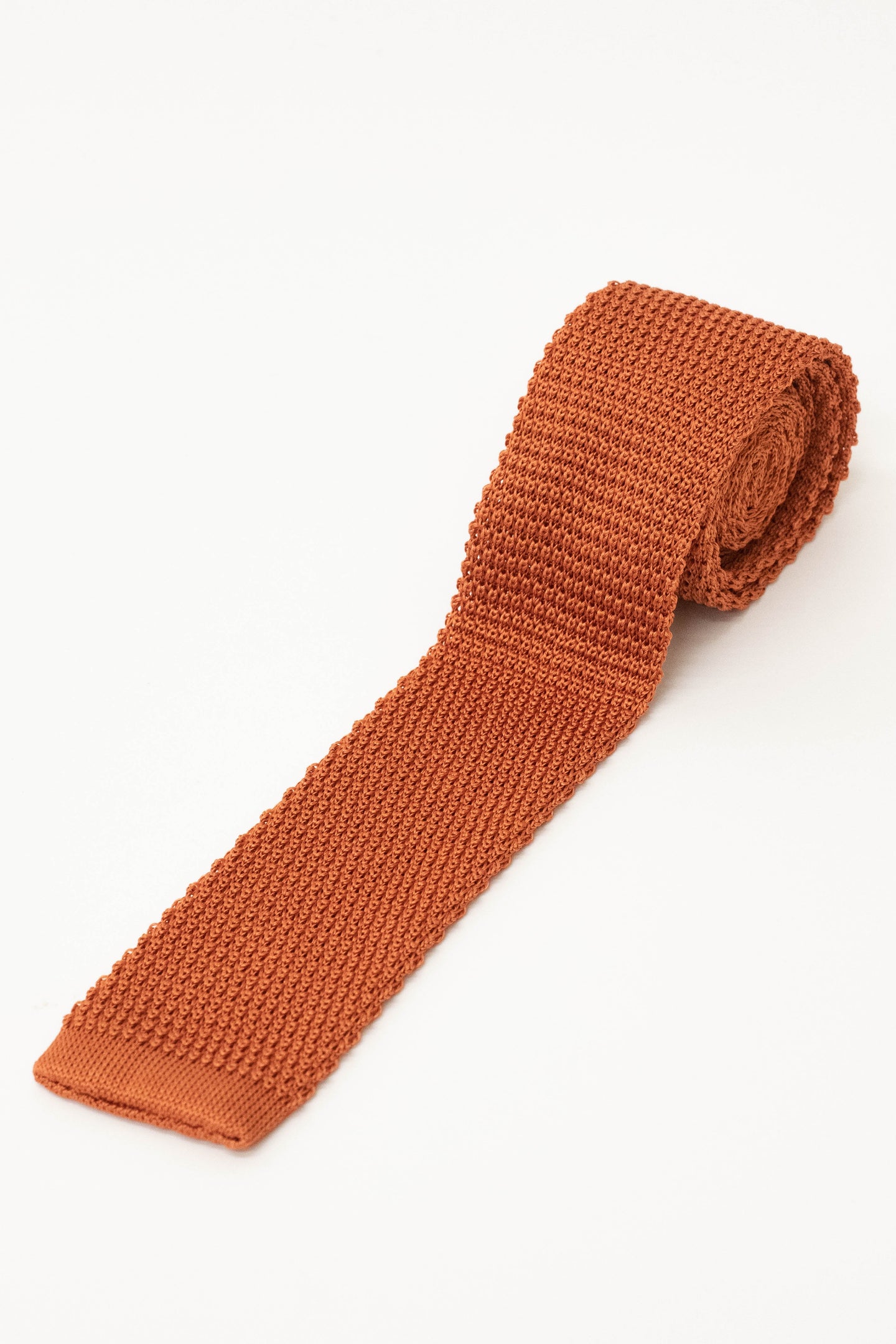 Knightsbridge Neckwear Plain Bronze Silk Knitted Tie