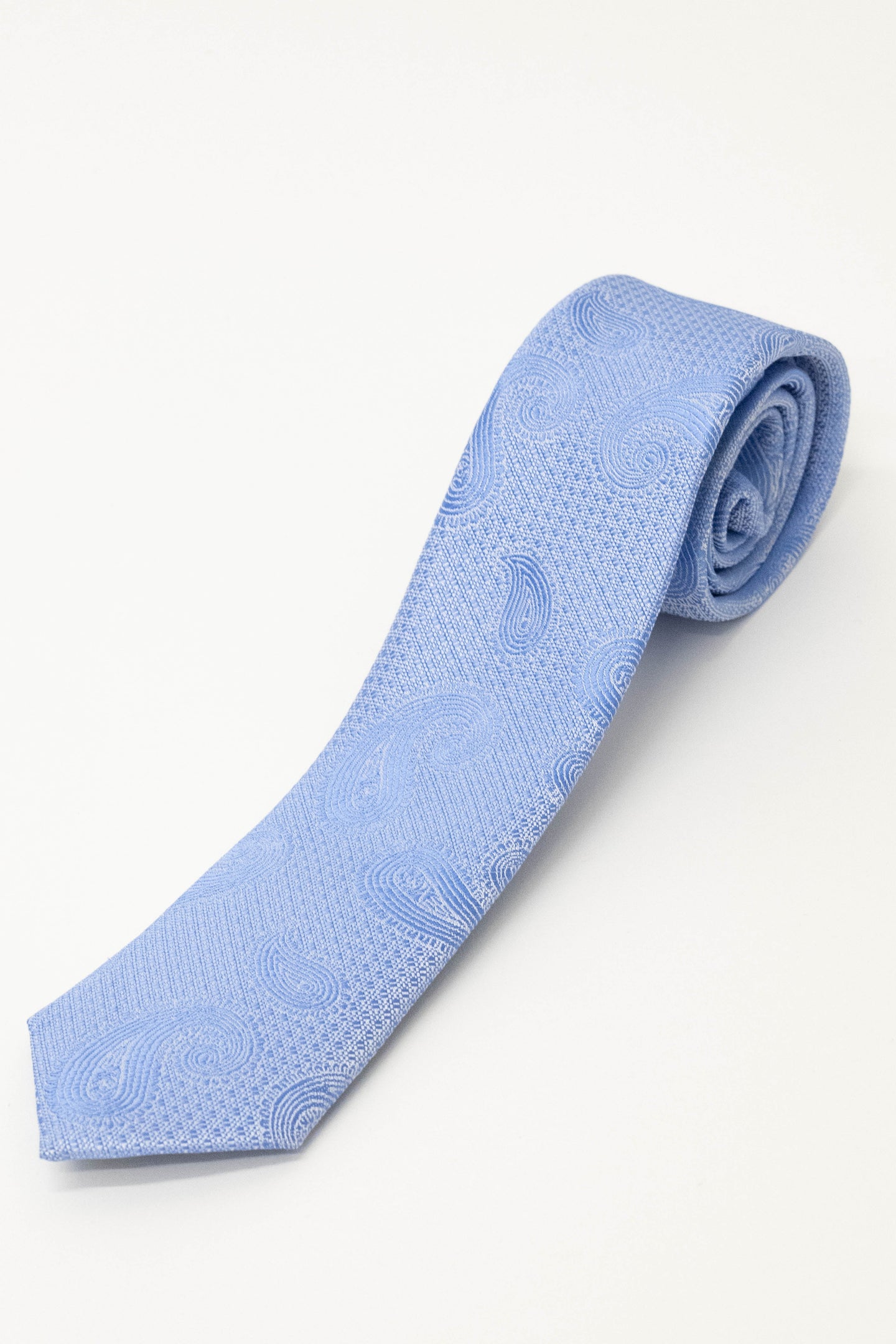 Knightsbridge Neckwear Sky Blue Paisley Tie Sky Blue