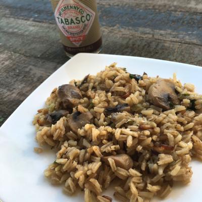 Tabasco Mushroom Rice