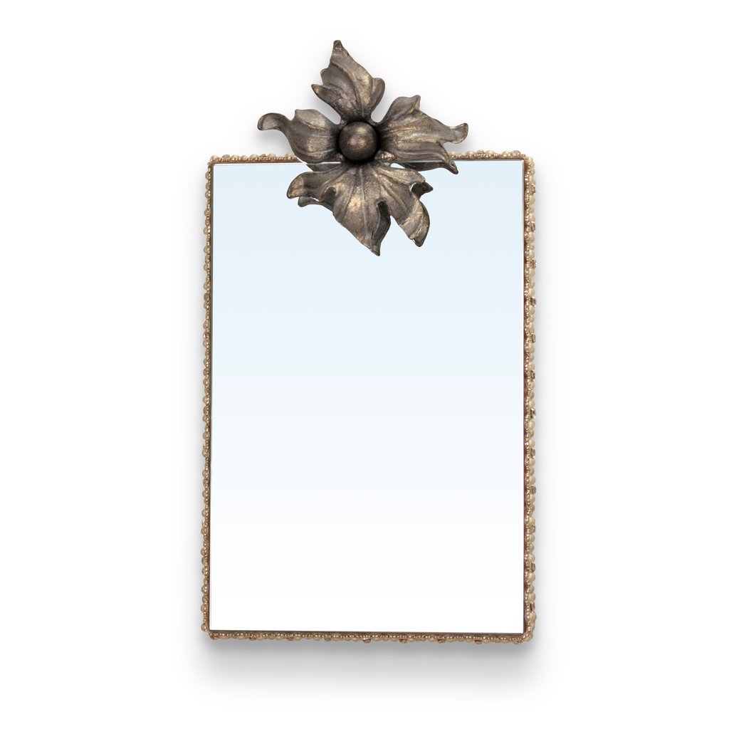 REPIN - Adelaide Flower Iron Mirror - found on www.sophiakhome.com