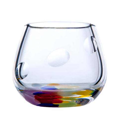 The Irish Handmade Glass Company: Wildflower Tealight Votive - Hibernian Gifts