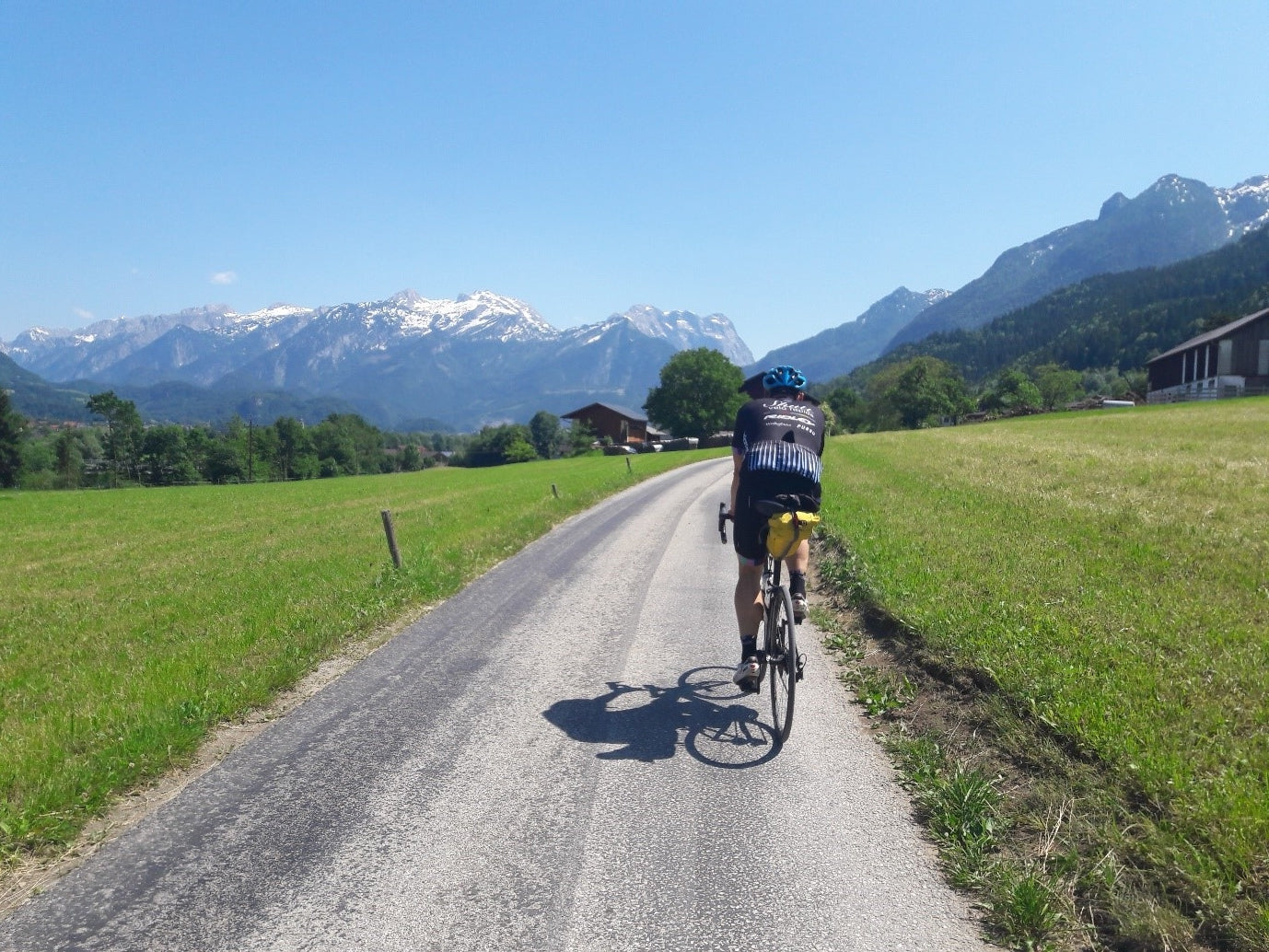 Justin easing his way along the beautiful Tauernradweg