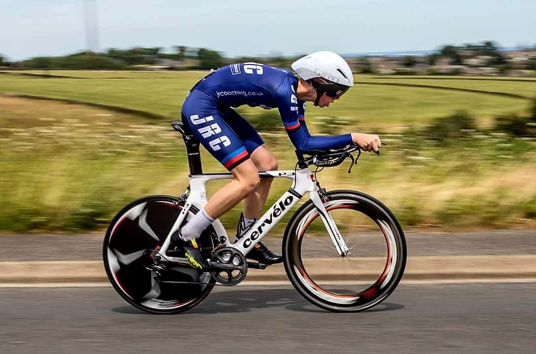 Team JRC skinsuit in action