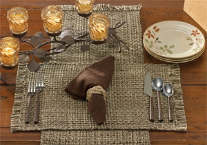 Tweed Espresso 54" Table Runner - Pine Hill Collections