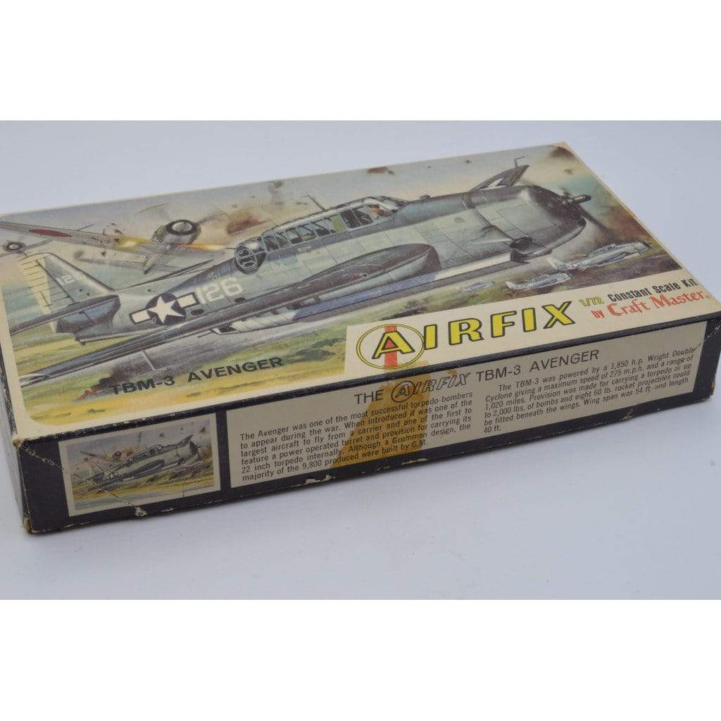 Vintage Airfix Craft Master 1/72 Ww2 Tbm-3 Avenger Torpedo Bomber Model Kit 60s for sale online
