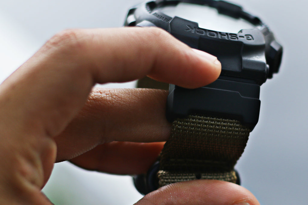 g-shock maratac strap with casio adapter with 3 ring strap