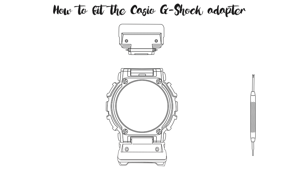 how to install casio g-shock adapter