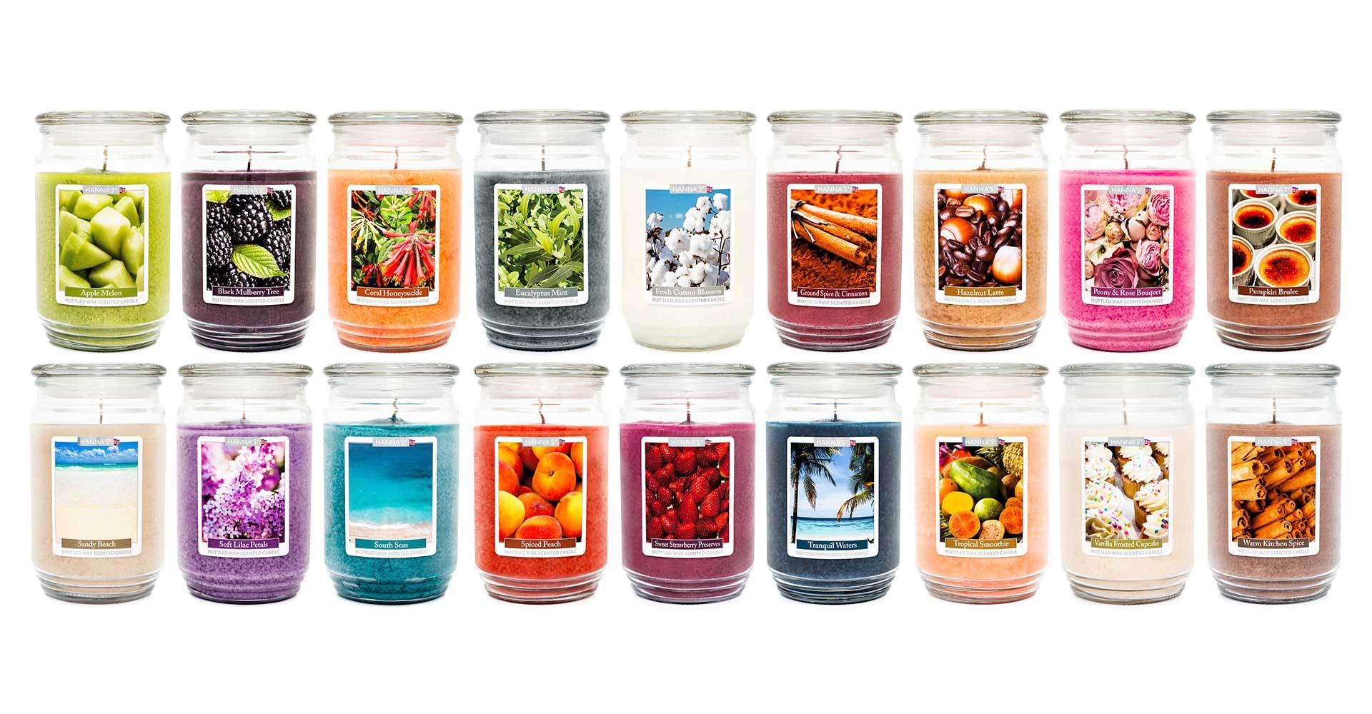 Tropical Smoothie Scented Mottled Wax Candle - Candlemart.com