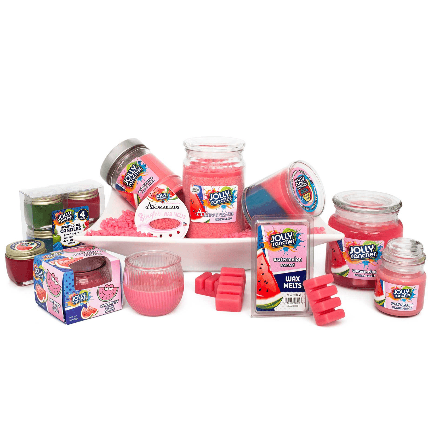 Jolly Rancher Watermelon Scented Jel Candle Jel Candles Candlemart.com $ 9.99
