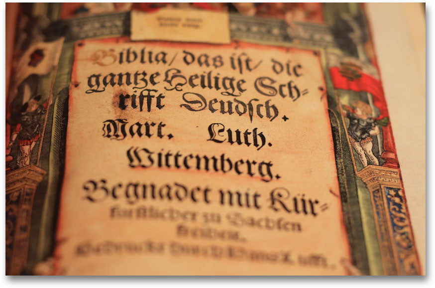 Title Page of the Luther Bible