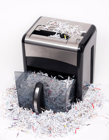 jammed paper shredder