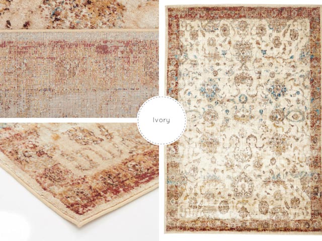 Ivory rug collage