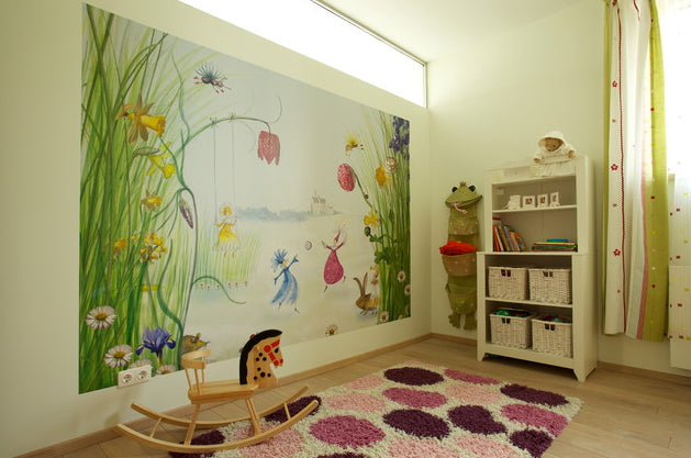 Kids rug in playroom