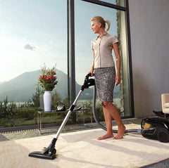 Lady Vacuuming