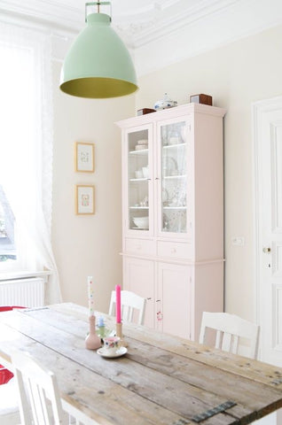 cupboard and wooden pastels