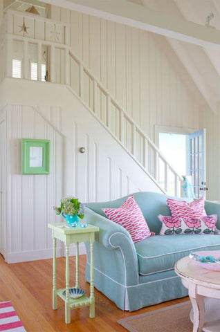 living room pastels