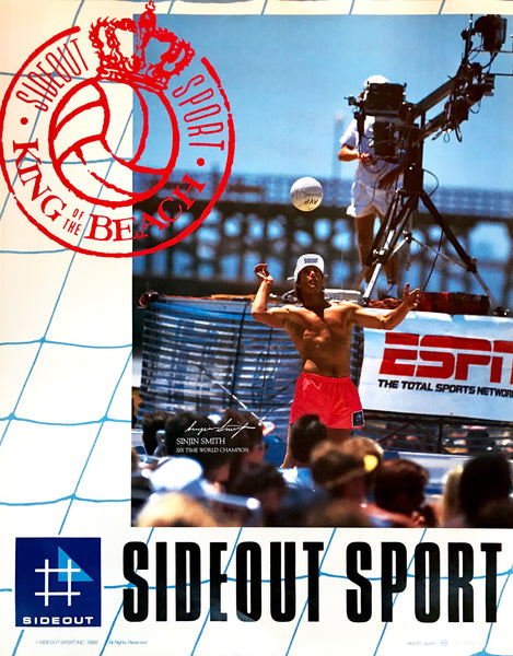 Sideout King of the Beach Poster ESPN 1988 Beach Volleyball