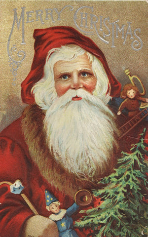 Free Vintage Santa Postcard