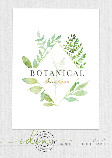 Free Botanical Watercolor Logo