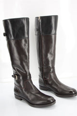 Enzo Angiolini Eero Color Block Black Brown Leather Riding boots SZ 7 New $200