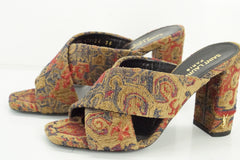 Yves SAINT LAURENT Loulou Tapestry Mules SZ 36 NIB YSL $895