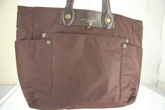 Marc Jacobs Preppy Nylon Eliz-a-baby Diaper bag New $348 Carob brown tote