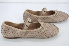 Valentino Rockstud Poudre Mary Jane Strap Ballet Flats Size 40 10 US NIB $795