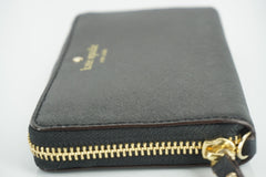 kate spade new york black Leather Cobble Hill Lacey Continental Zip Wallet $148