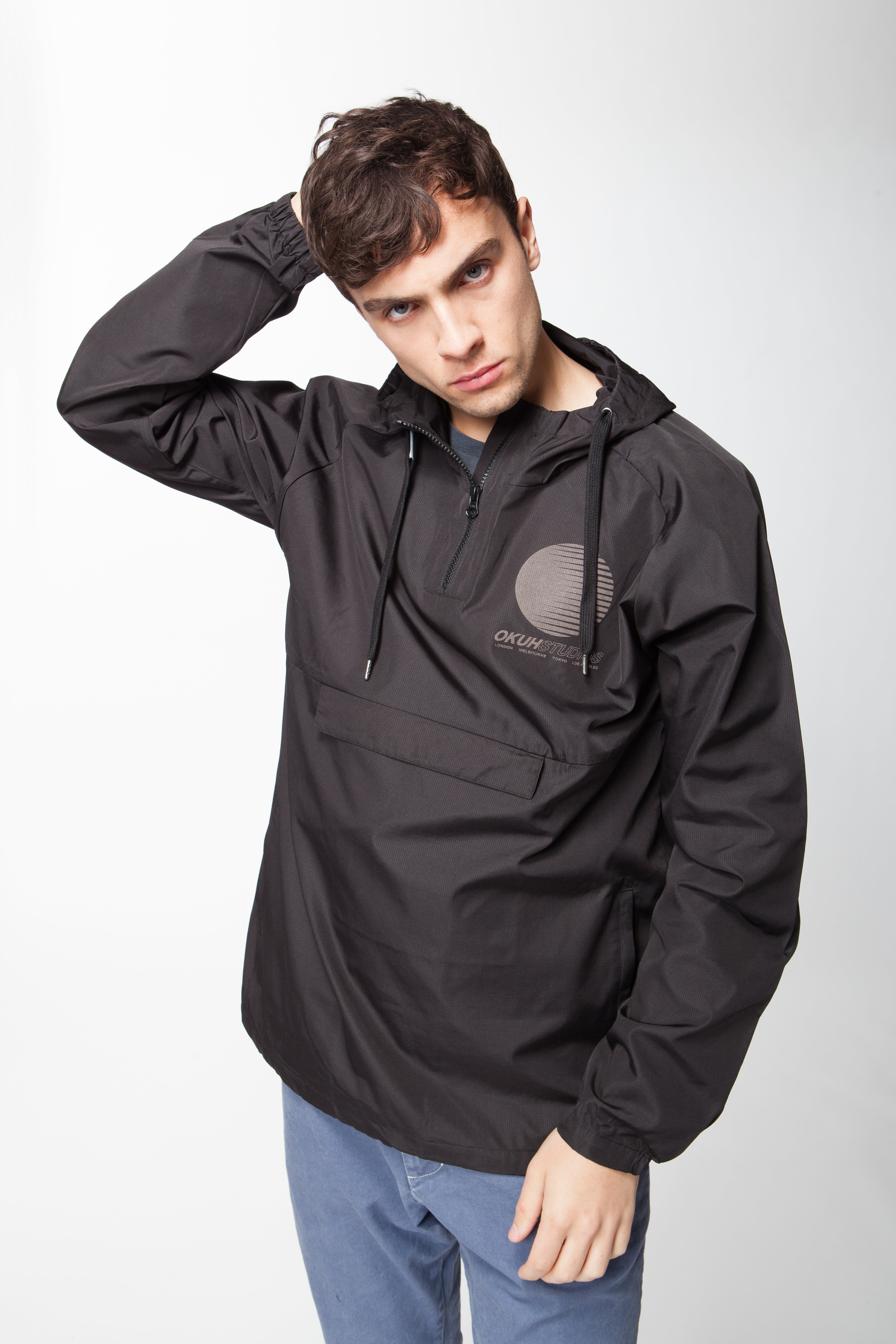 Black Okuh Over Head Jacket