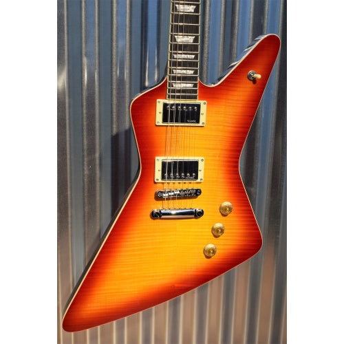 hamer standard flame top electric guitar cherry sunburst