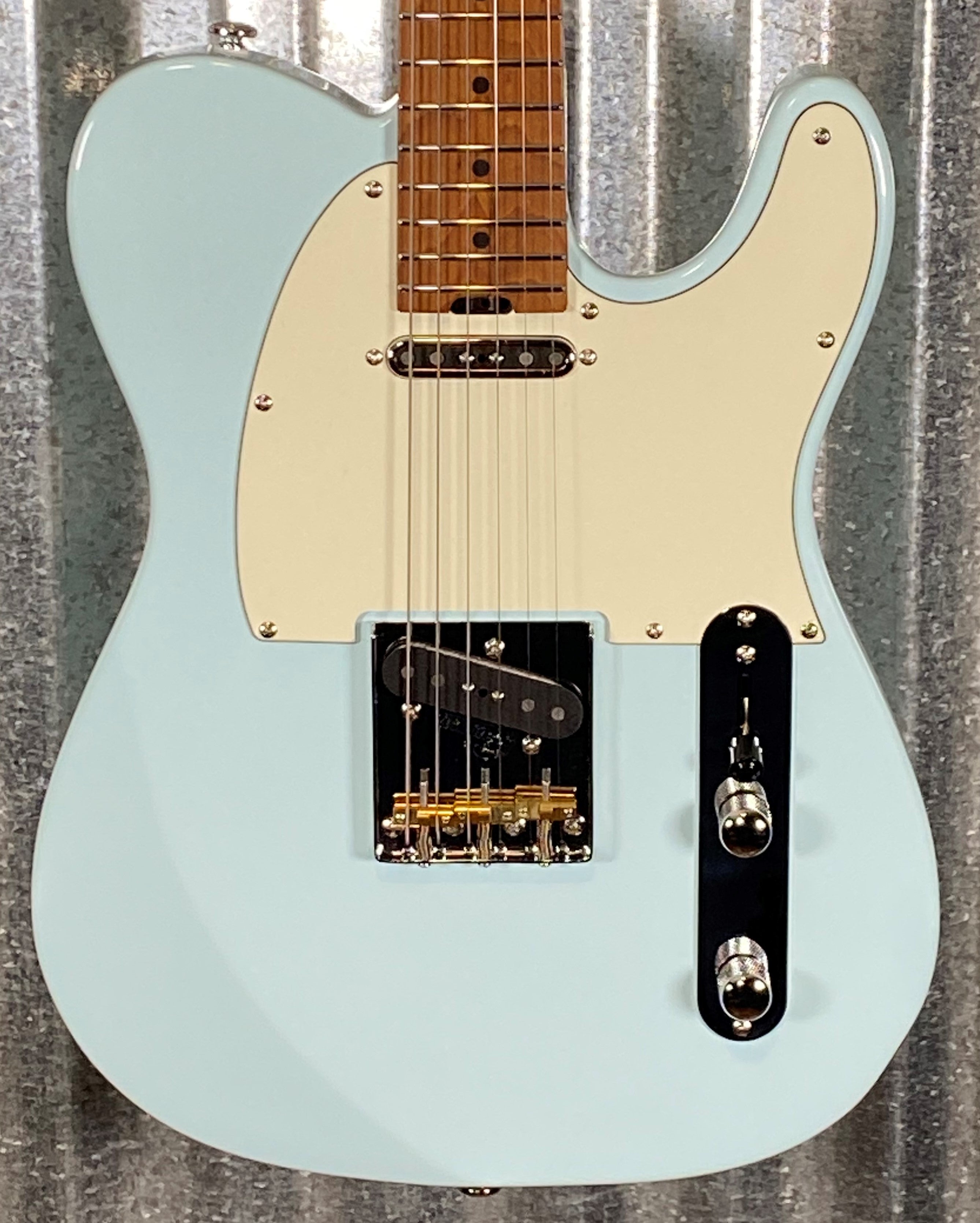 Musi Virgo Fusion Telecaster Baby Blue Guitar #5117 Used