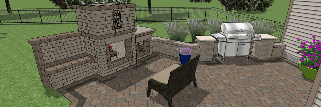 How to design a paver patio 2.