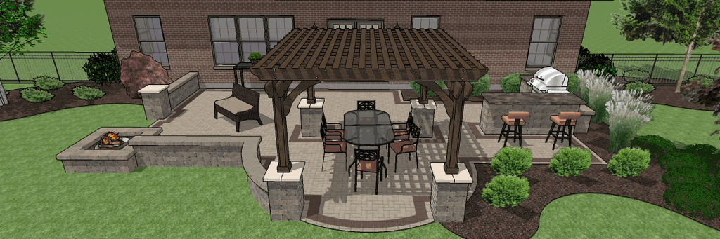 How to design a paver patio 3.