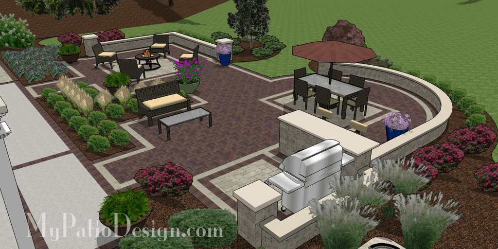 Patio designed to match home style 3