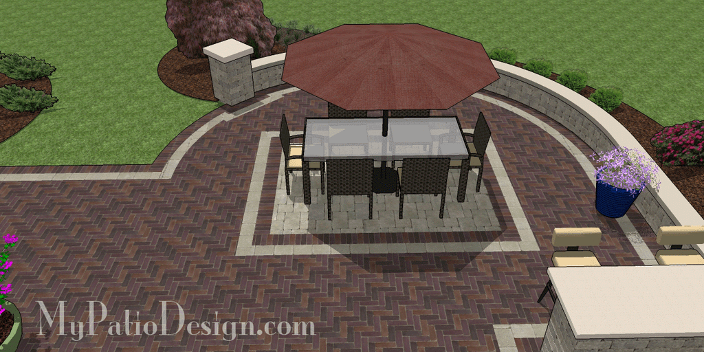 Patio designed to match home style 4