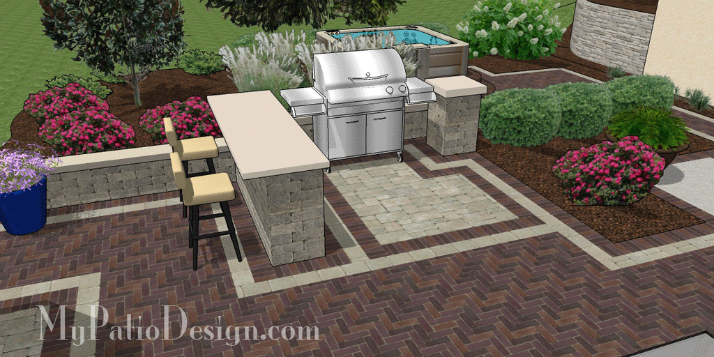 Patio designed to match home style 5