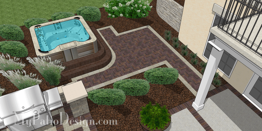 Patio designed to match home style 7