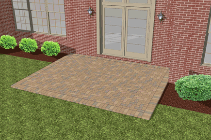 How to install pavers over existing concrete patio #4