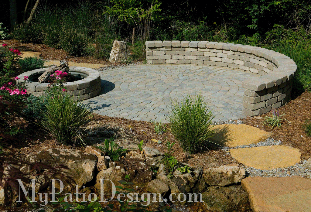 Seating Walls Around Fire Pit