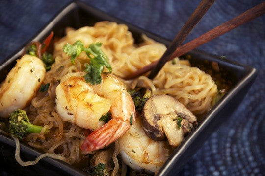 Low-Carb Shrimp and Angel Hair Pasta (Asian Style) | Miracle Noodle