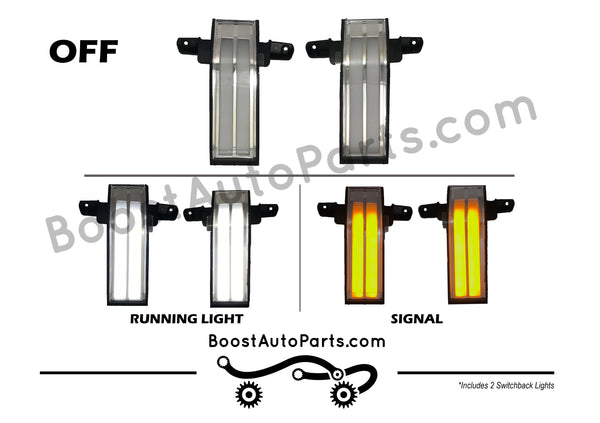 gm tow mirror strip lights