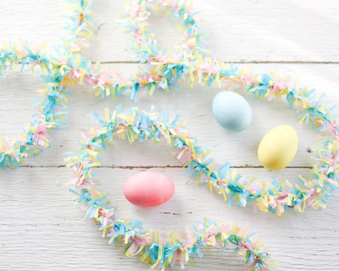 tissue paper garland