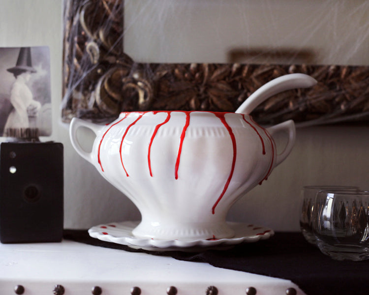 Festive Halloween Cocktail Recipe and Spooky Punch Bowl