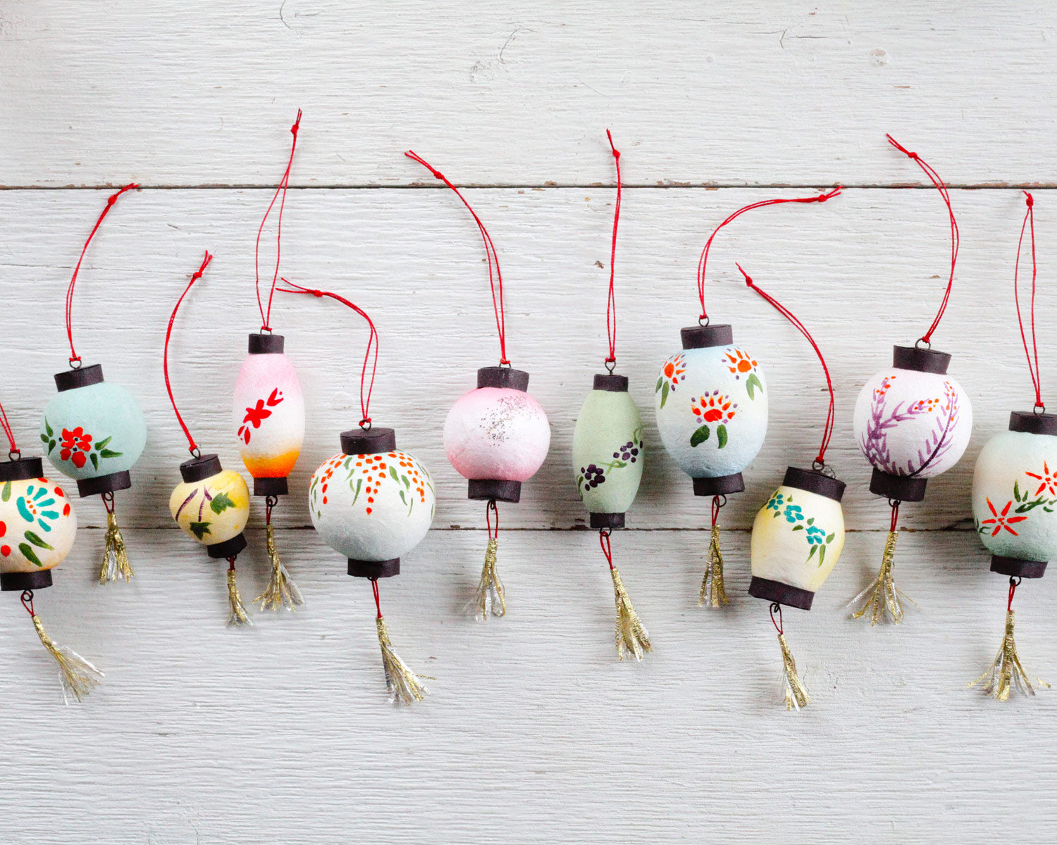 Spun Cotton Lanterns